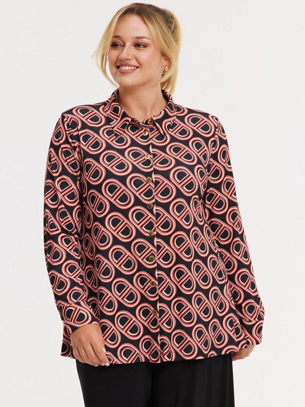 YOEK Bluse Damen bedruckt