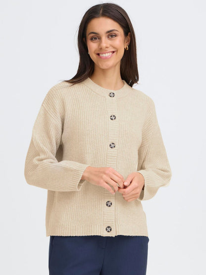 OXMO Strickjacke Damen meliert