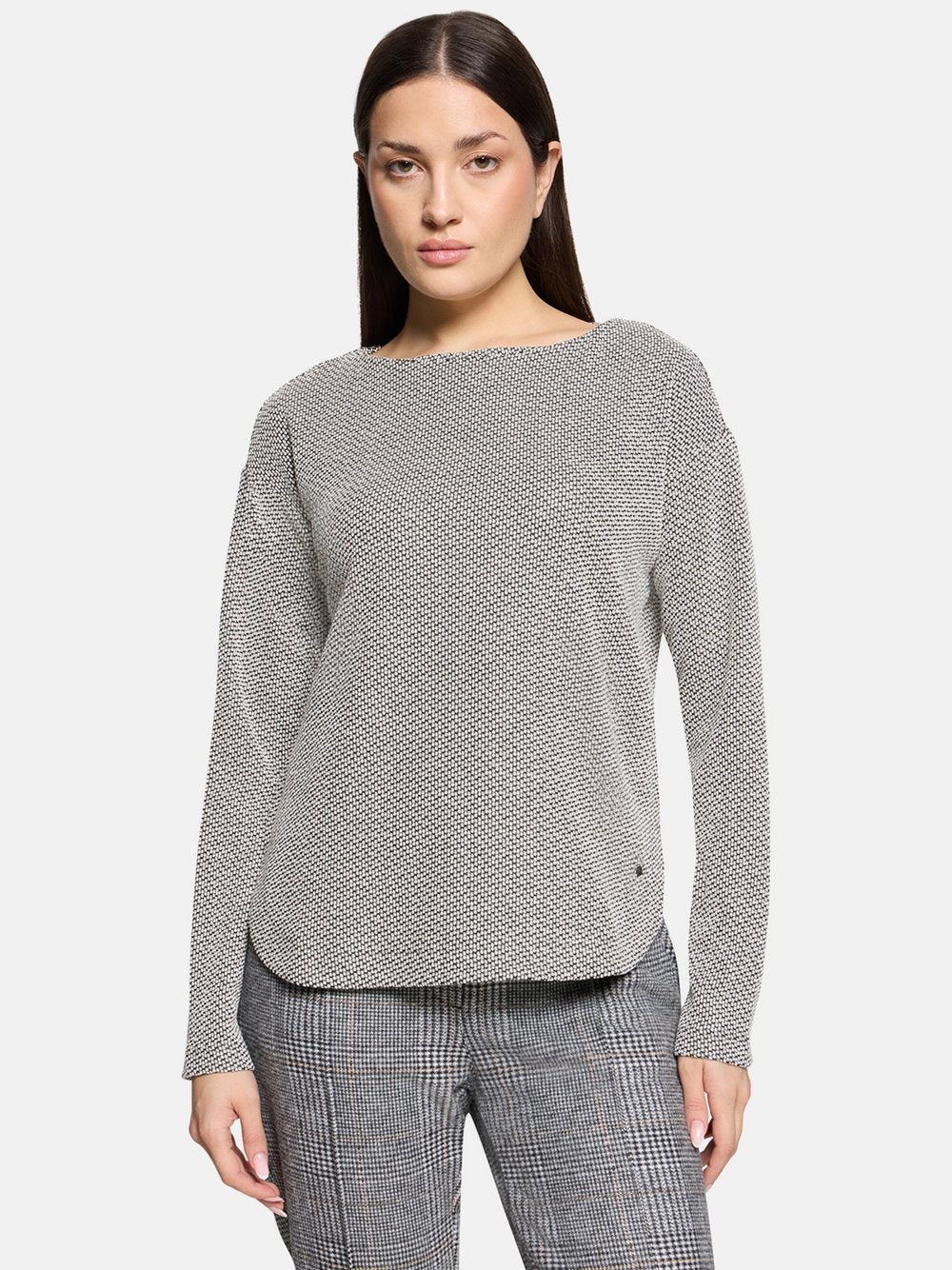 Betty & Co Casual-Shirt Damen Baumwolle gemustert