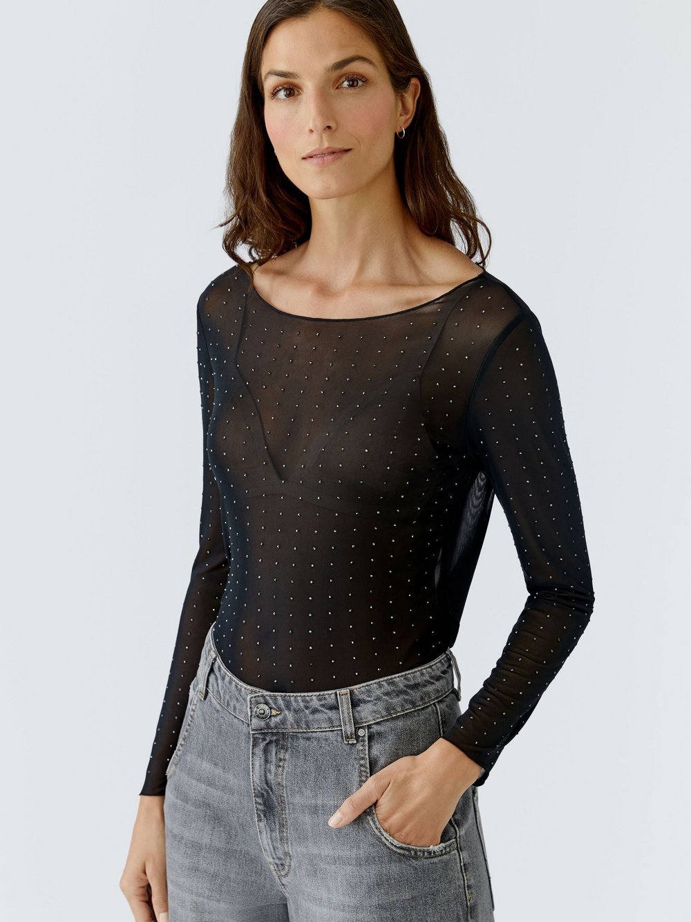 Oui Langarmshirt Damen