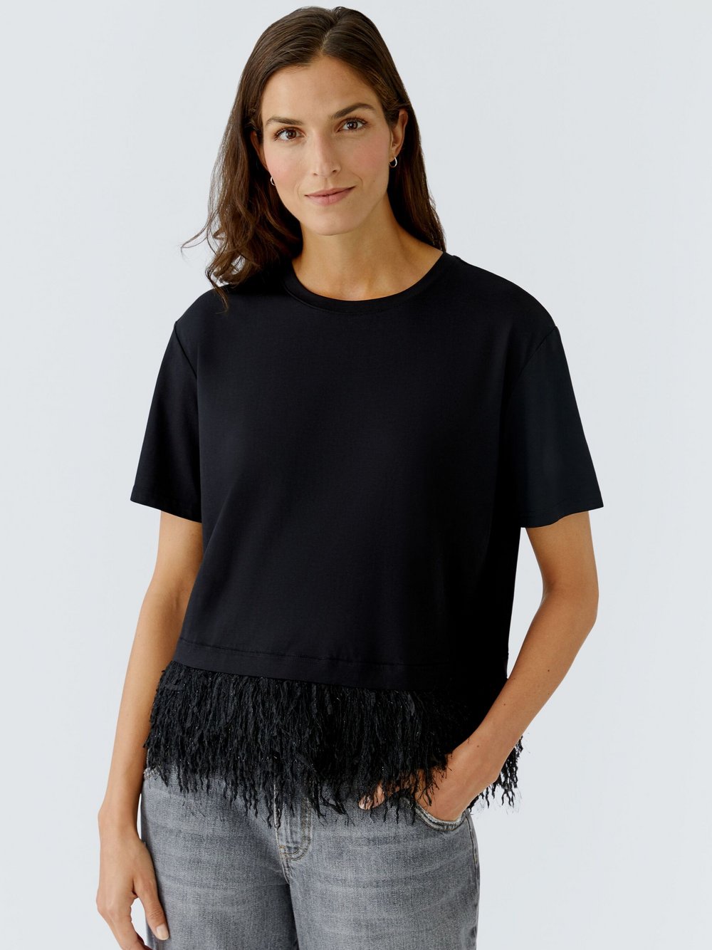 Oui T-Shirt Damen Viskose