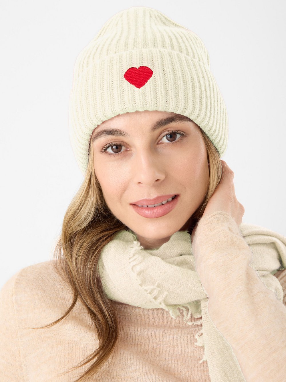 Codello Mütze Damen Wolle bedruckt