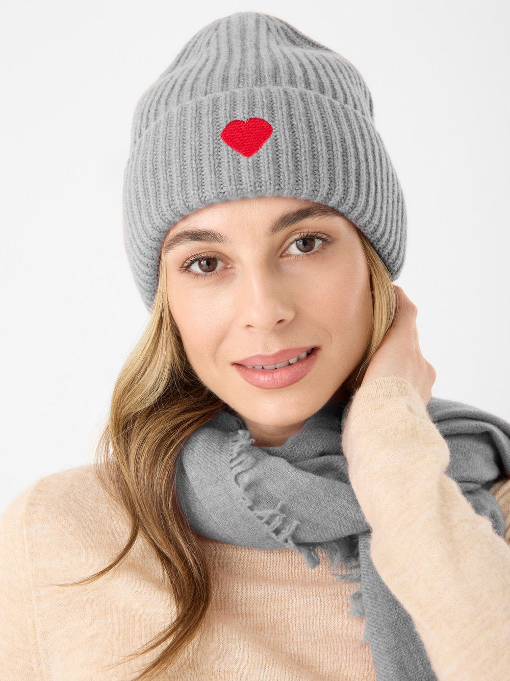 Codello Mütze Damen Wolle bedruckt