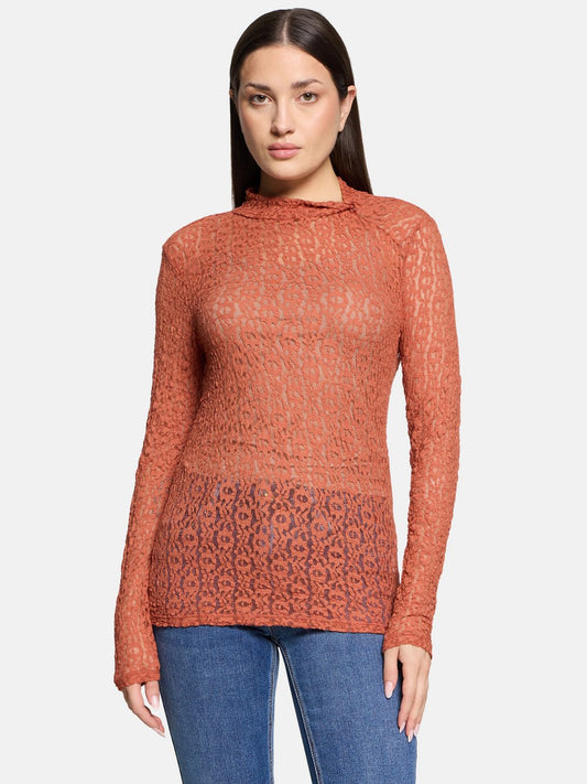 Cartoon Langarm-Shirt Damen