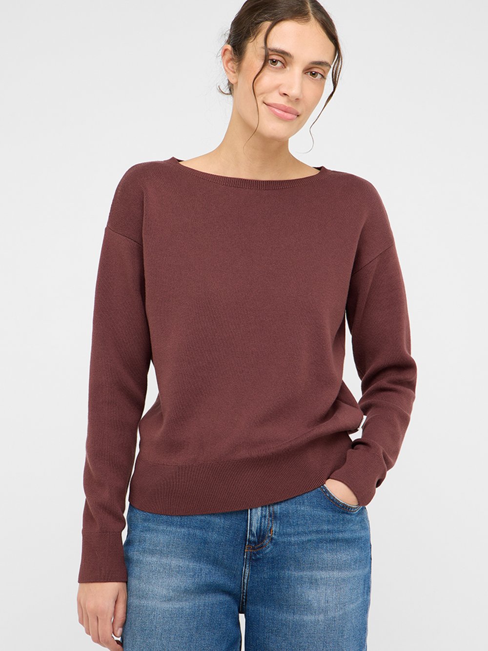 Mustang Strickpullover Damen Baumwolle
