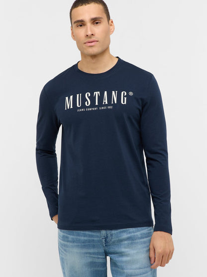 Mustang Langarmshirt Herren Baumwolle