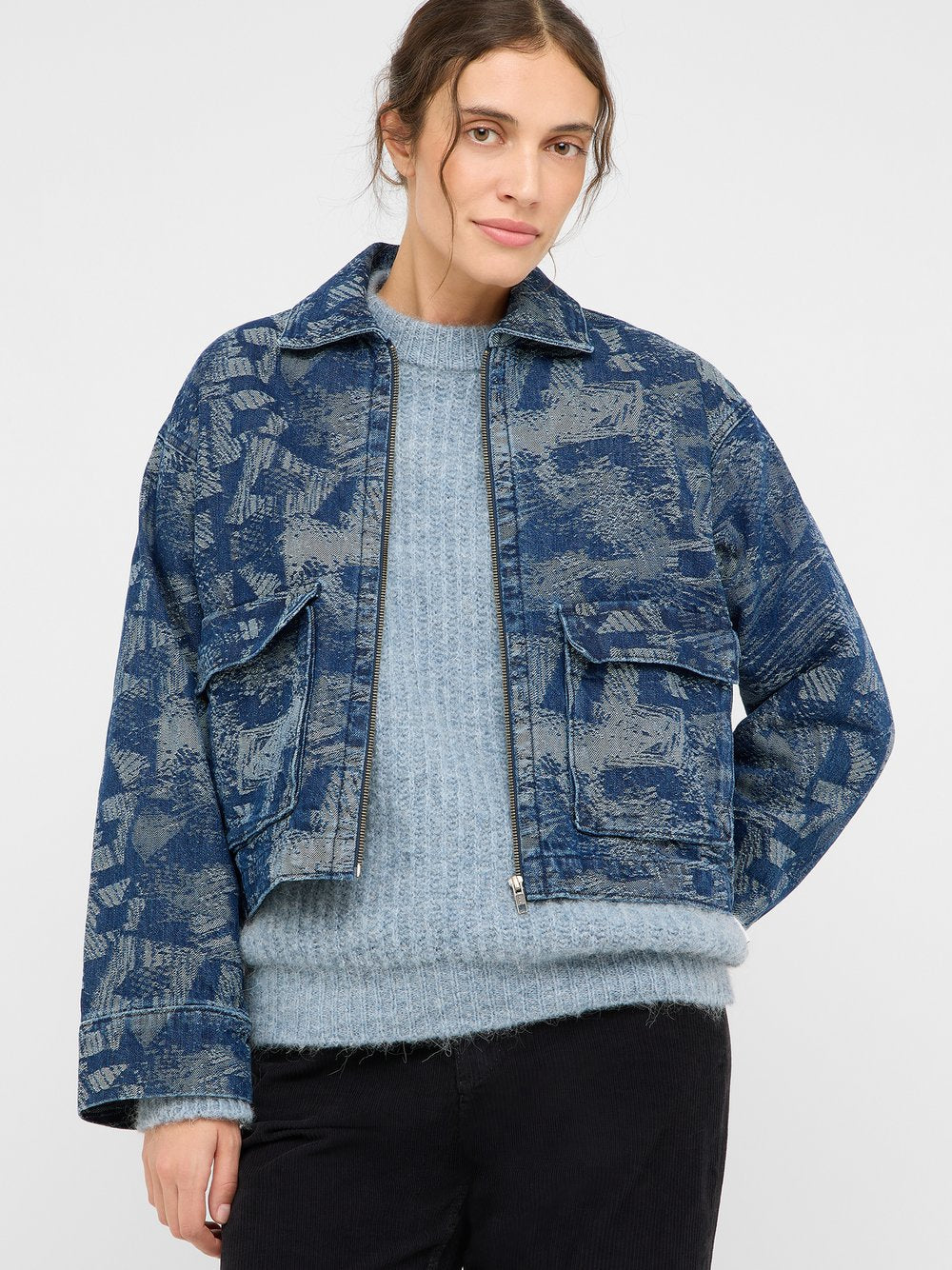 Mustang Jeansjacke Damen Baumwolle