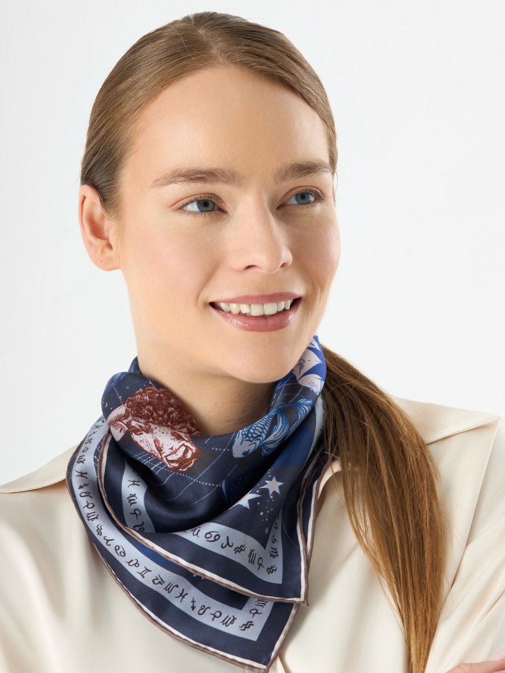 Codello Tuch Damen Seide bedruckt