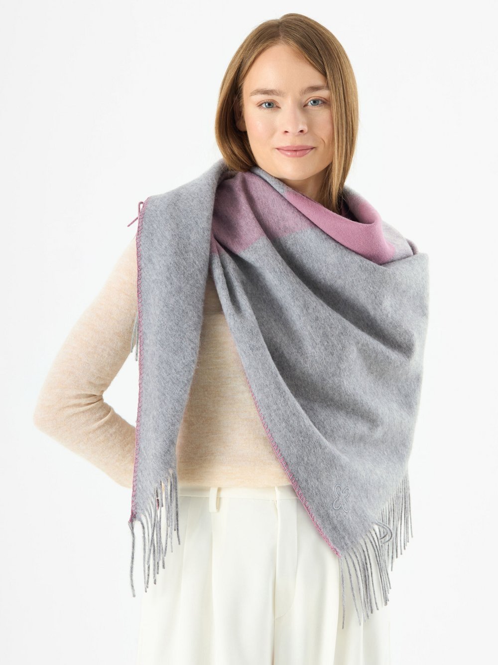 Codello Dreieckstuch Damen Wolle bedruckt