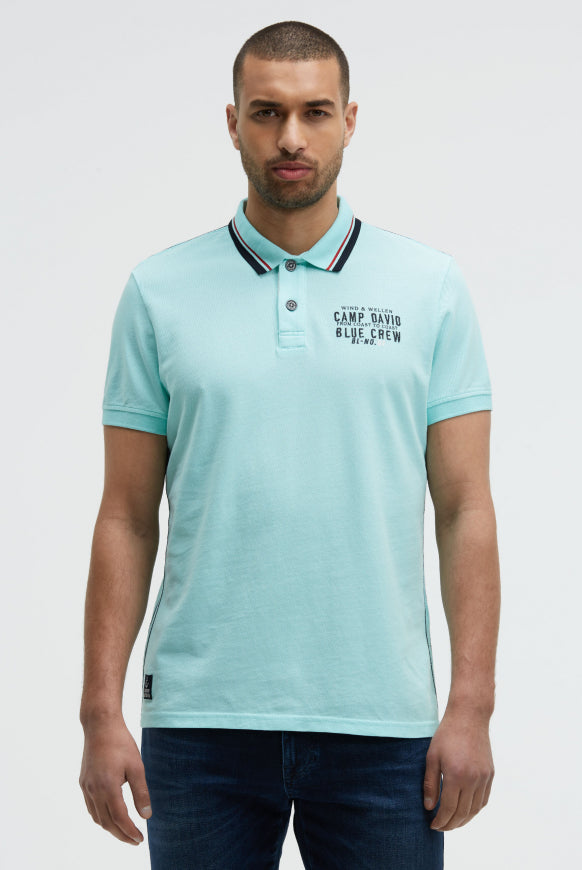 CAMP DAVID Pikee-Polo mit Logo-Stickerei