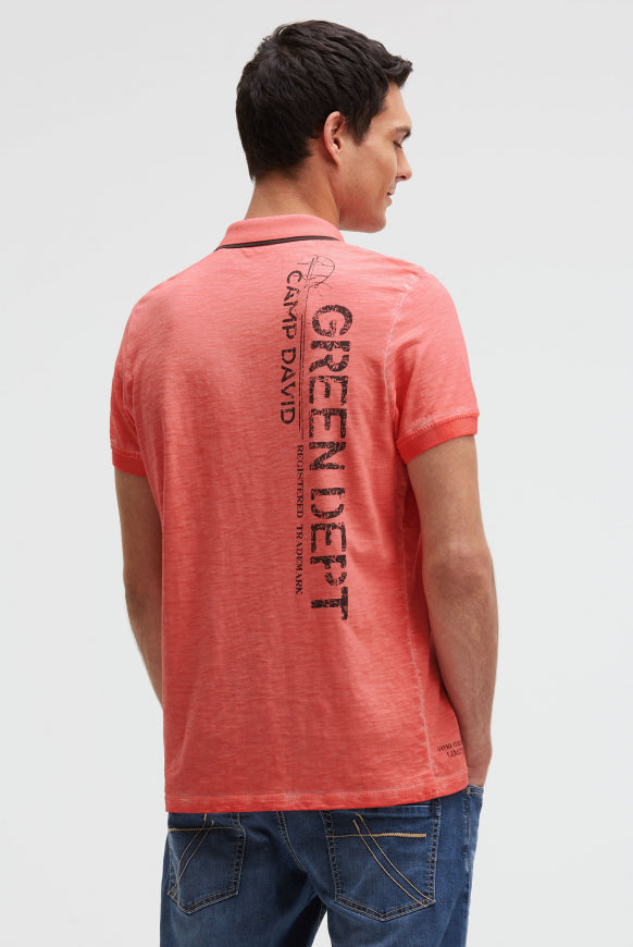 CAMP DAVID Poloshirt mit Vintage Prints