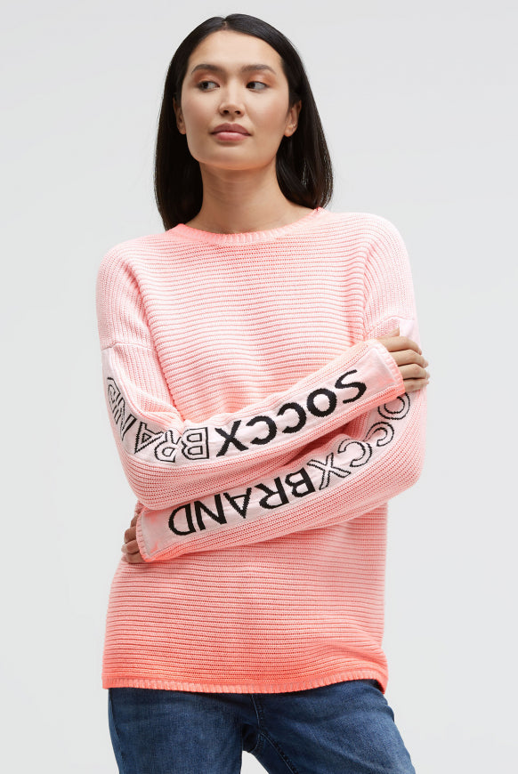 SOCCX Pullover mit Intarsia