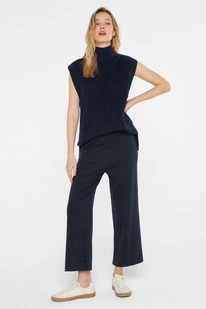 SENSES.THE LABEL Pullunder in Rippstrick mit Stehkragen