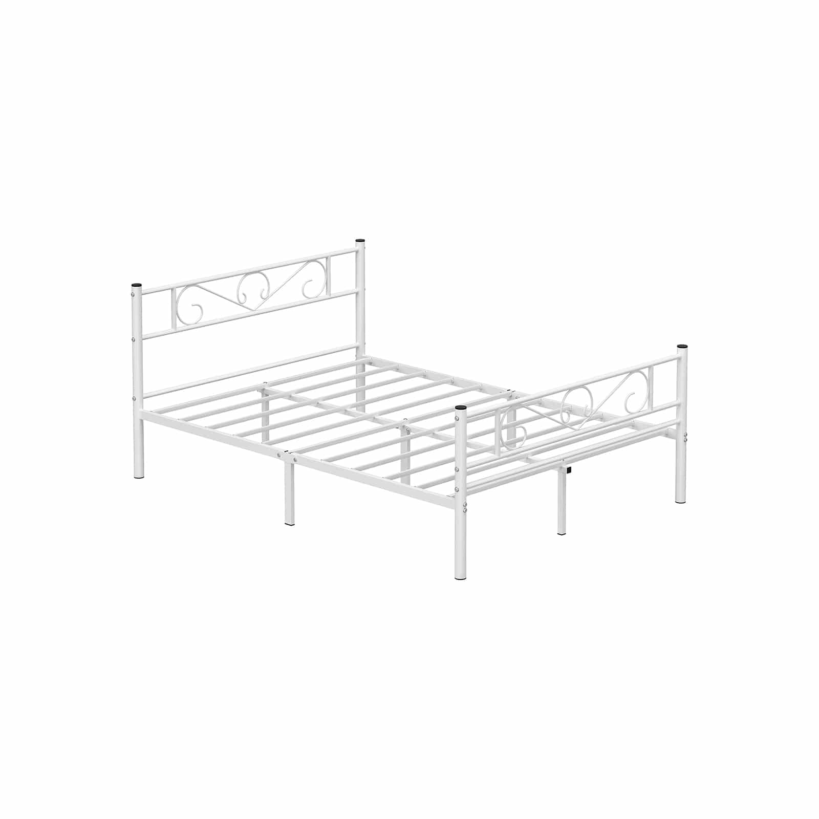 Doppelbettgestell aus Metall Weiß