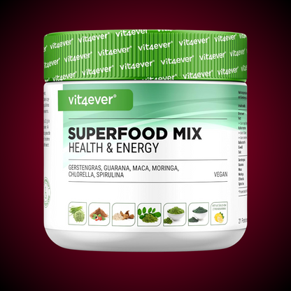 Superfood Mix - 100% natürlicher Power Smoothie - Mit Zitronen Aroma - Vegan