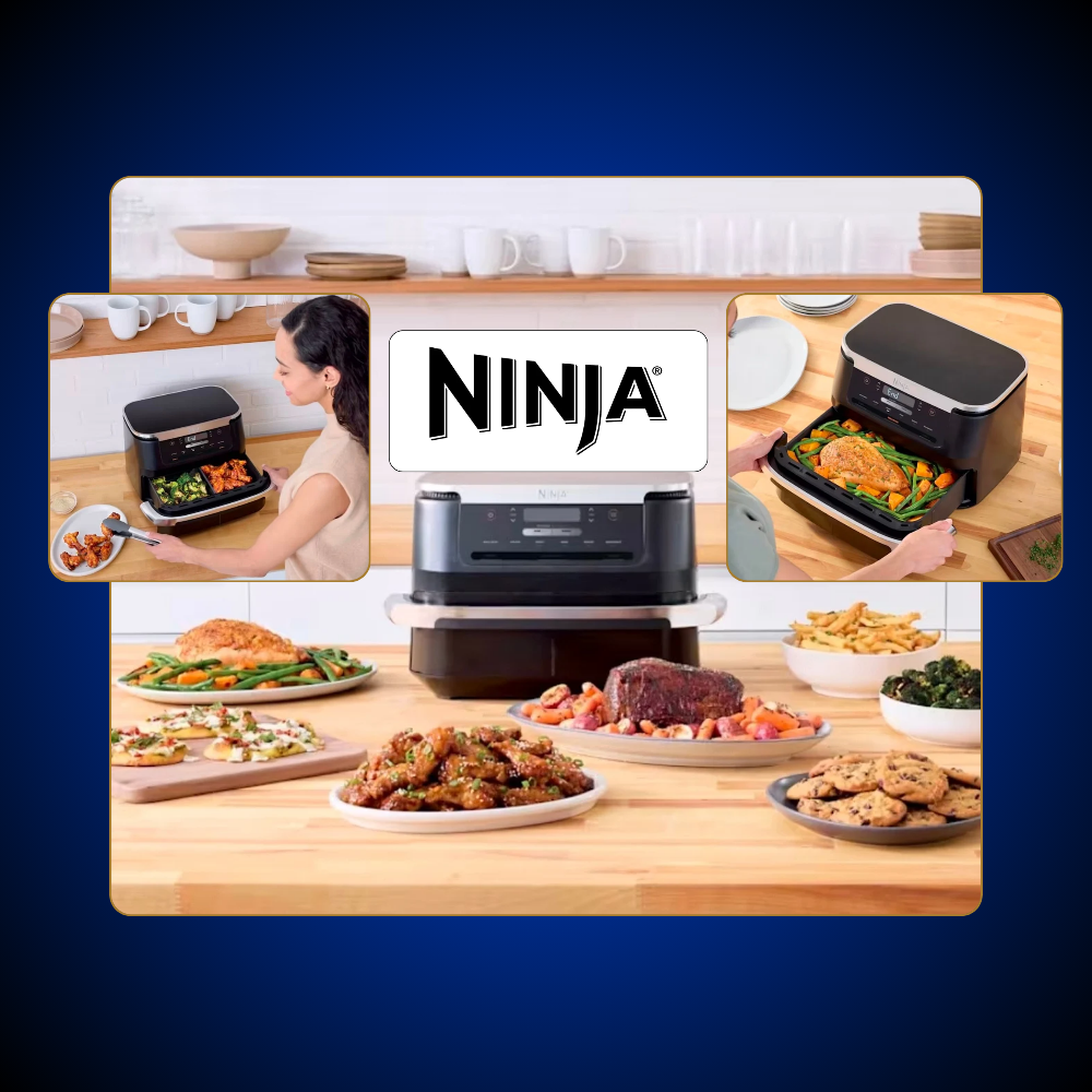 Ninja FlexDrawer Heißluftfritteuse 6,6L
