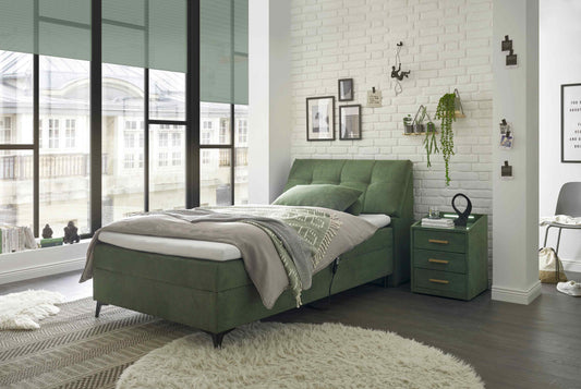 Boxspringbett Rosario von ED Exciting Design mit Bettkasten in Winter Moss
