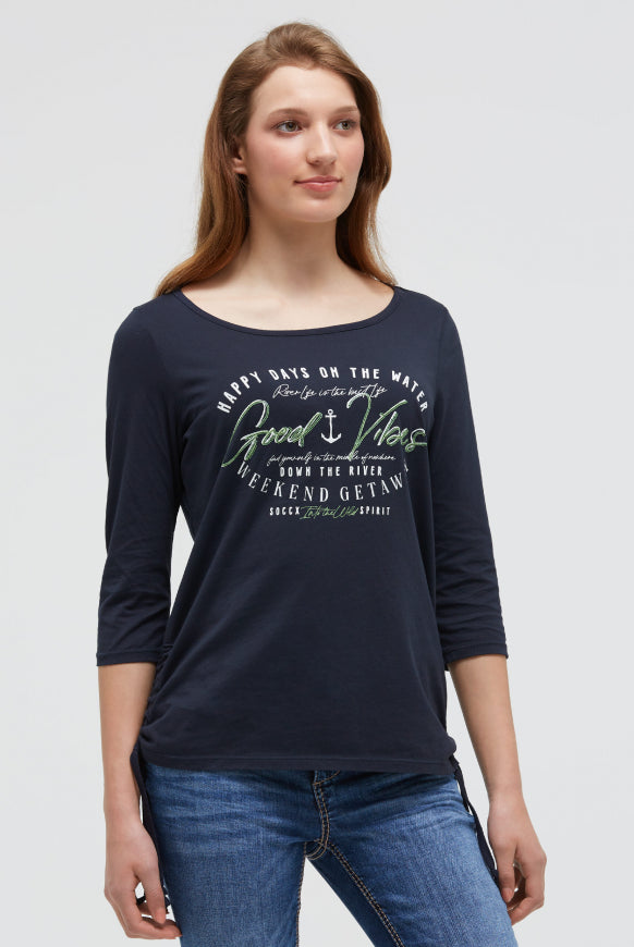 SOCCX Rundhalsshirt mit 3/4