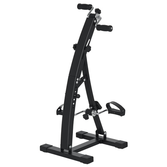 HOMCOM Heimtrainer Bewegungstrainer Pedaltrainer für Senioren aus Stahl in Schwarz 41x50x96cm für Fitness & Rehabilitation   Aosom.de