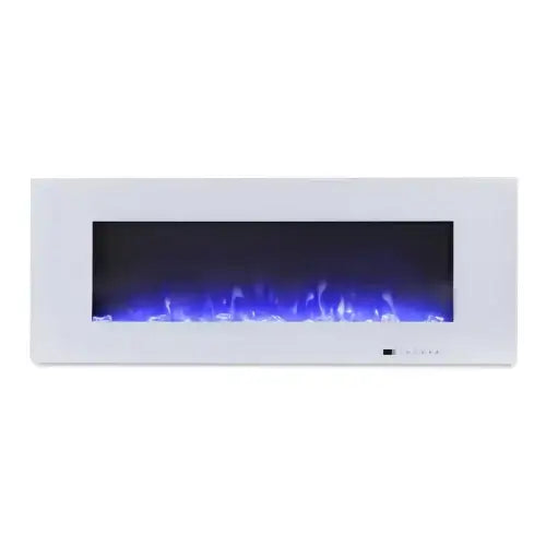 Elektrokamin mit Heizung kaufen 127 cm - Wandkamin Weiß