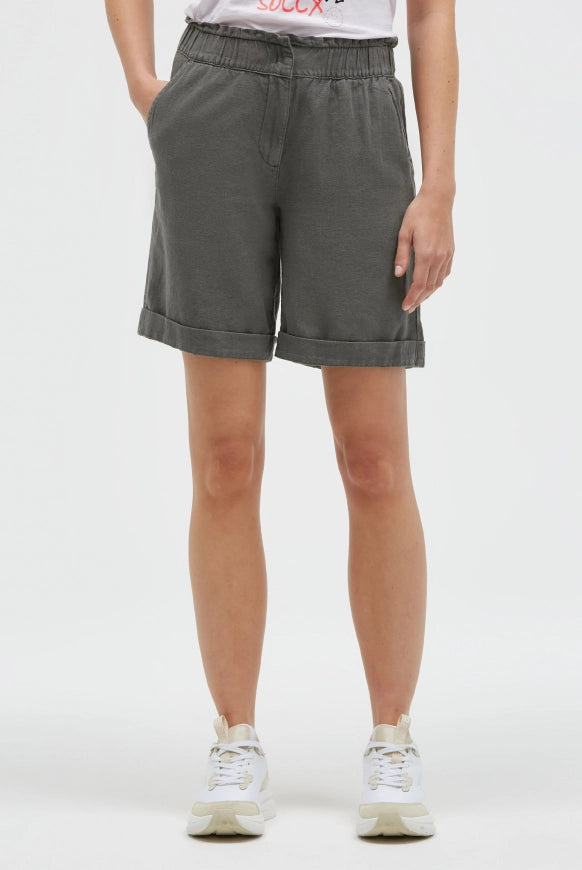 SOCCX Shorts aus Leinen-Mix