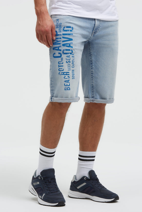 CAMP DAVID Skater Jeans CO:NO Comfort Fit - wave print jogg
