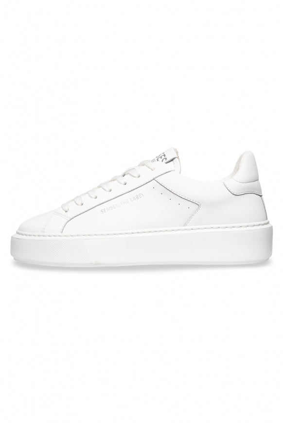 SENSES.THE LABEL Sneaker aus Glattleder mit Logo Artwork