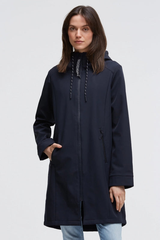 SOCCX Softshell-Parka mit Kapuze