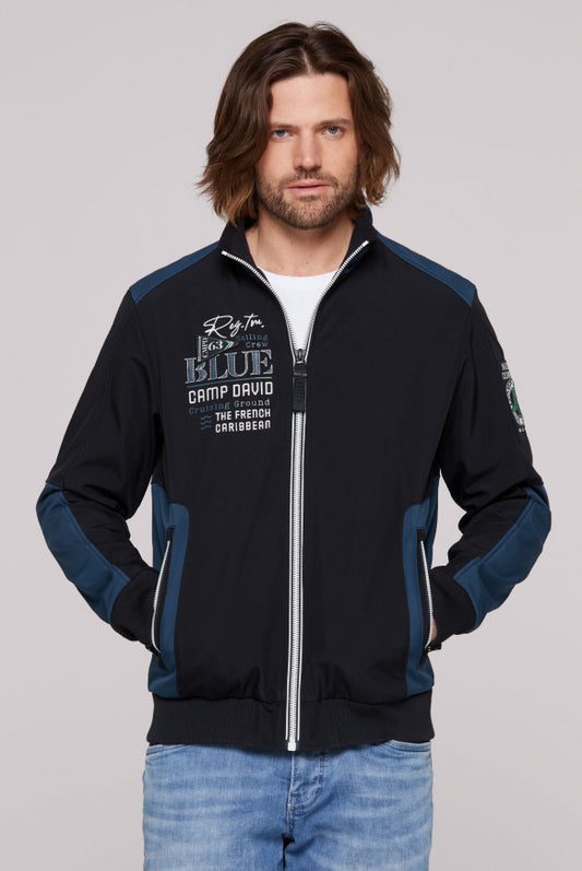 CAMP DAVID Softshelljacke mit Colour-Blocking