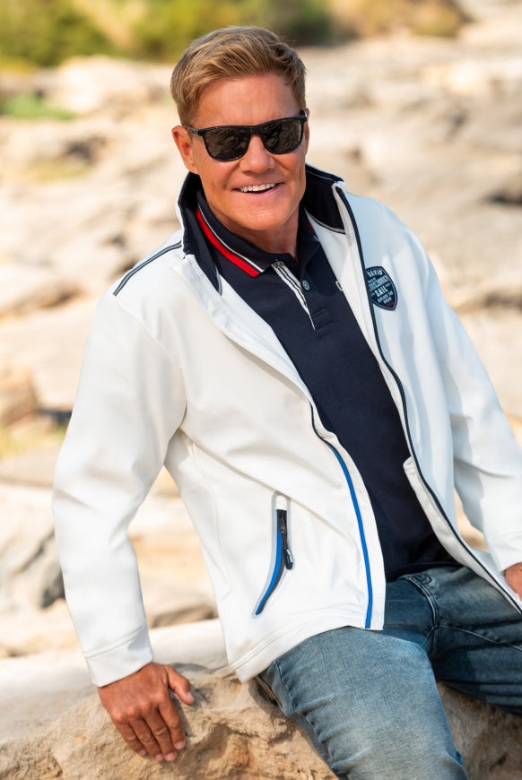 CAMP DAVID Softshelljacke mit Patch und Print