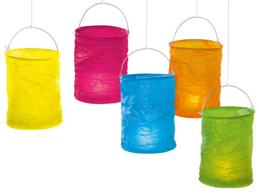Papierlaternen »Farbig«, 5er-Set