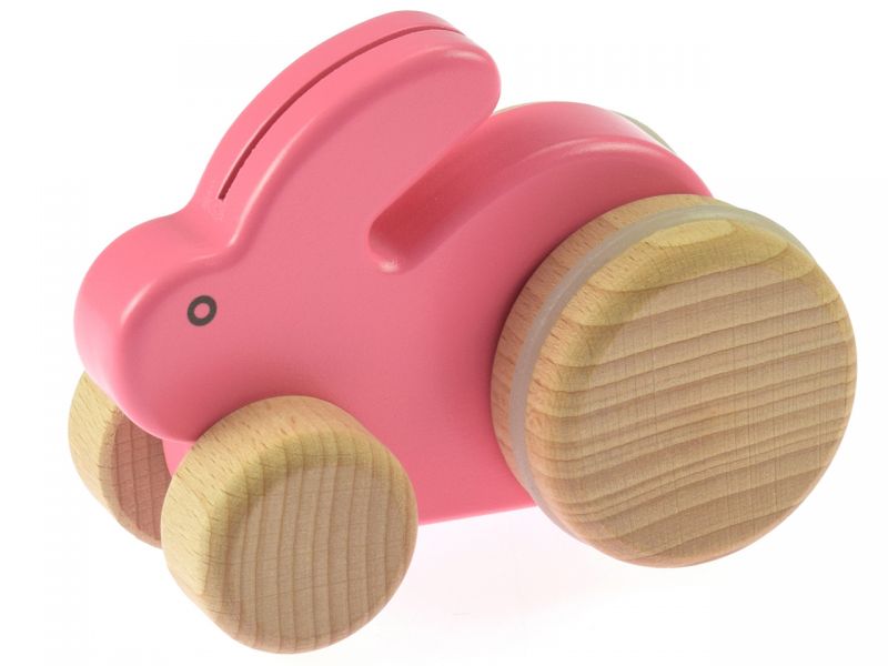 BAJO Schiebetier Kleiner Hase, pink