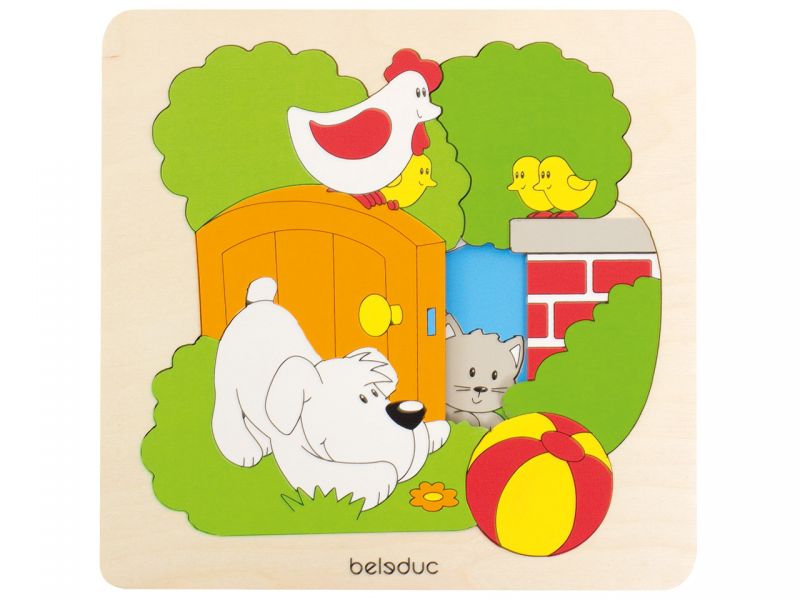 beleduc Entdeckerpuzzle »Garten«