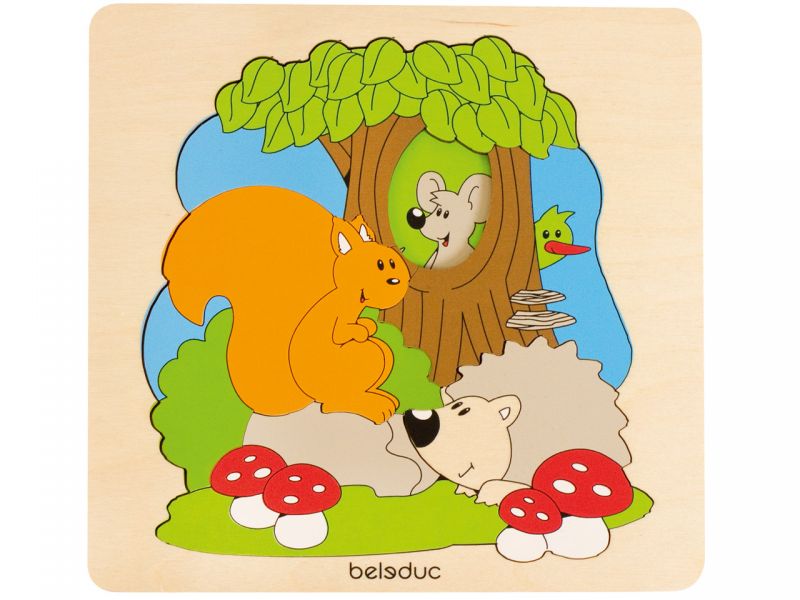 beleduc Entdeckerpuzzle »Wald«