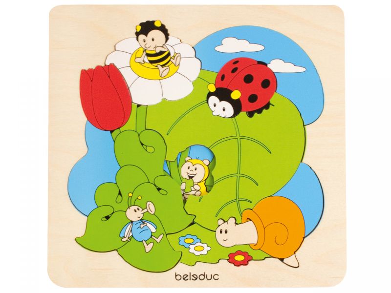 beleduc Entdeckerpuzzle »Wiese«
