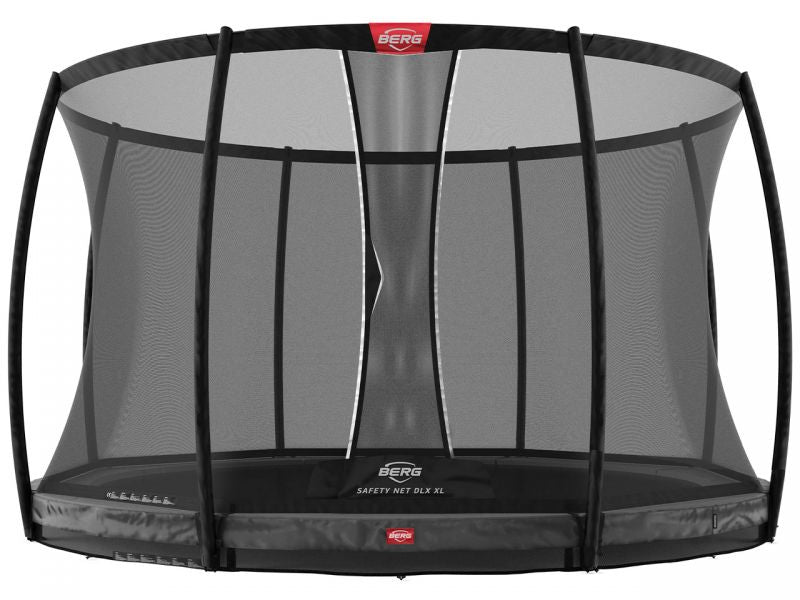 BERG Trampolin Champion InGround 430 Grey inkl. Sicherheitsnetz Deluxe XL, 2021