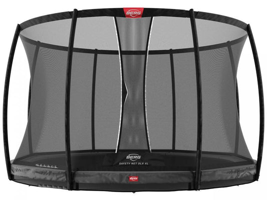 BERG Trampolin Champion InGround 430 Grey inkl. Sicherheitsnetz Deluxe XL, 2021
