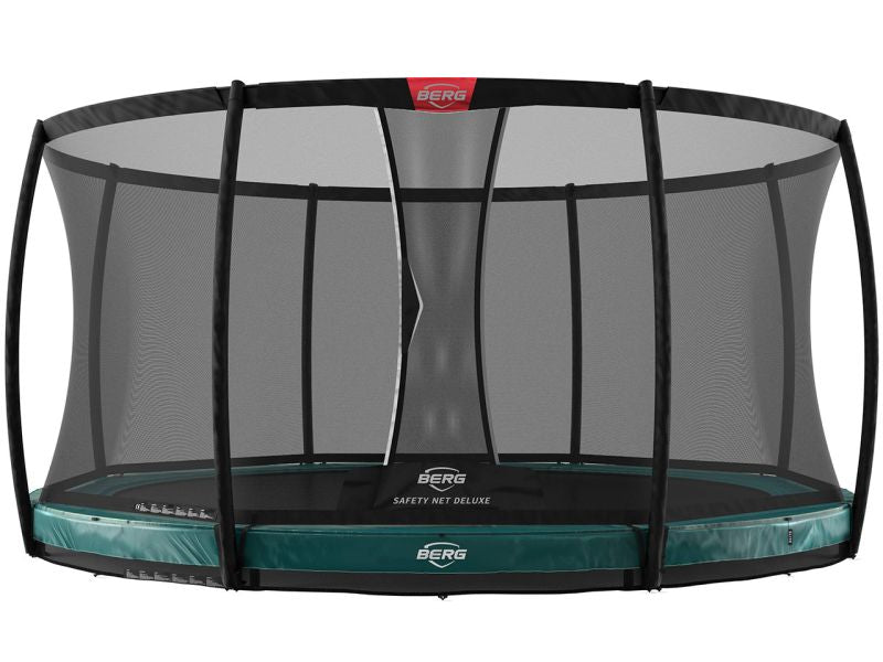 BERG Trampolin Elite InGround 330 Green inkl. Sicherheitsnetz Deluxe