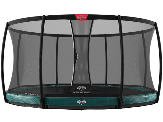 BERG Trampolin Elite InGround 330 Green inkl. Sicherheitsnetz Deluxe