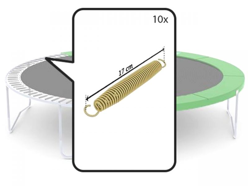 BERG Federn »GoldSpring Basic« für Favorit Trampoline, 10 Stück, bis Baujahr 2014