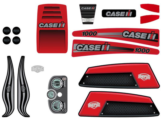 BERG Aufkleber-Set »Case IH« für XL/XXL für Pedal-Gokarts