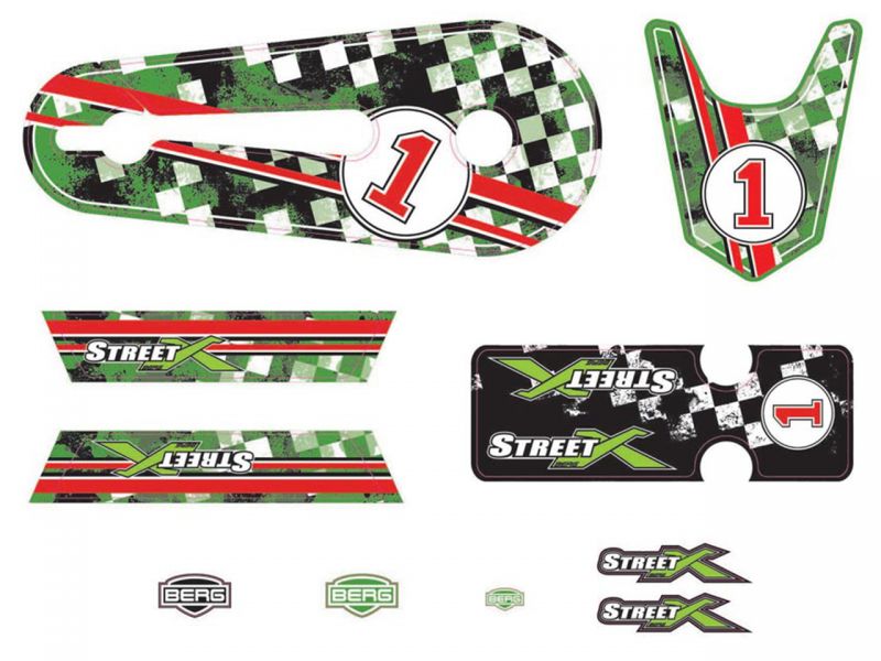 BERG Street-X Aufkleber-Set