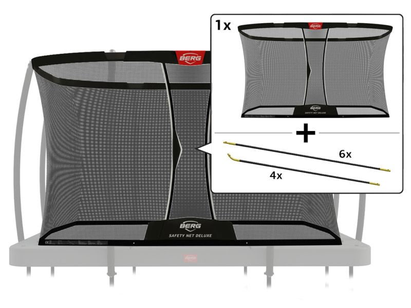 BERG Ultim Sicherheitsnetz Deluxe 330, nur Netz inkl. Fiberglasstangen