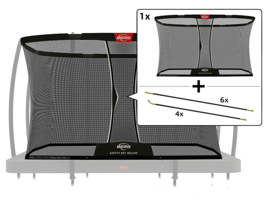 BERG Ultim Sicherheitsnetz Deluxe 330, nur Netz inkl. Fiberglasstangen