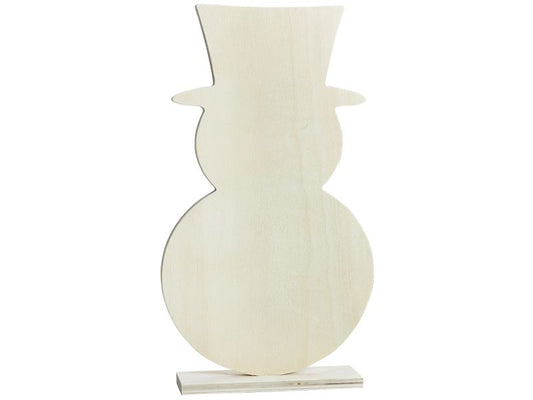 Spielheld XL Holzdeko »Schneemann«, natur, 34 cm hoch