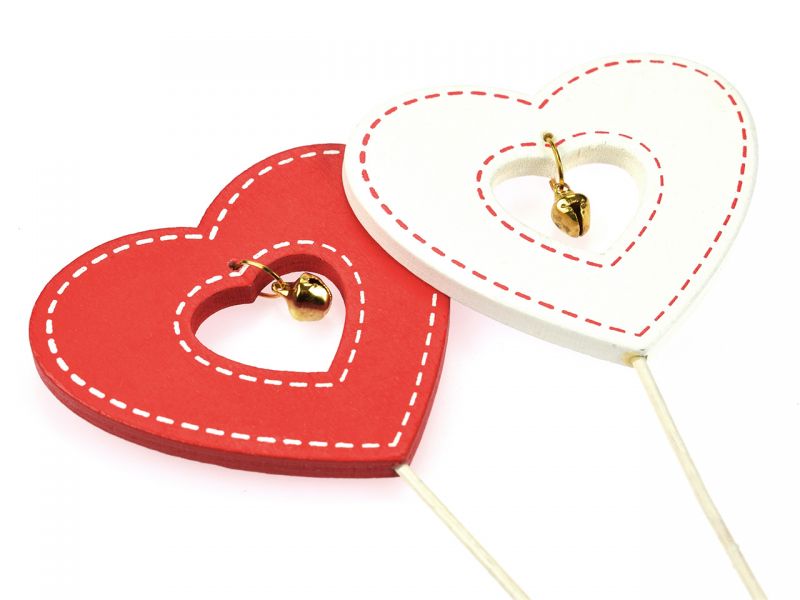 Spielheld Dekostecker Herzen, 2er-Set