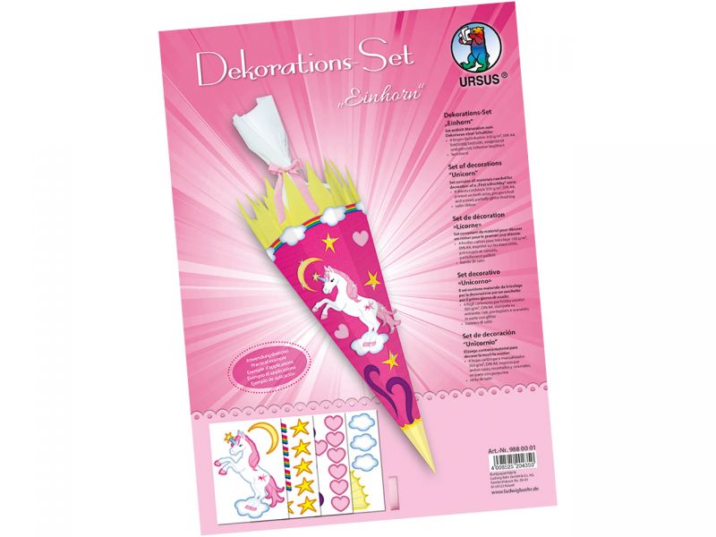 URSUS Dekorations-Set »Einhorn«