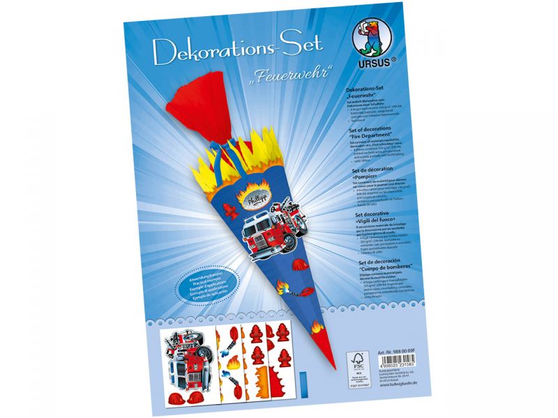 URSUS Dekorations-Set »Feuerwehr«