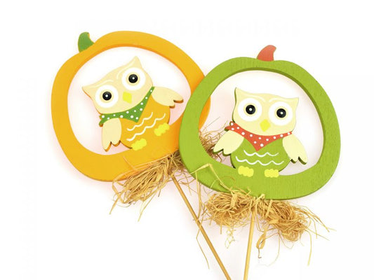 Spielheld Dekostecker Eulen, 2er-Set