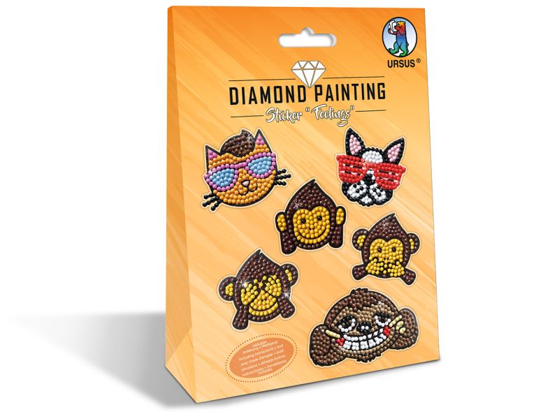 URSUS Diamond Painting Sticker »Feelings«